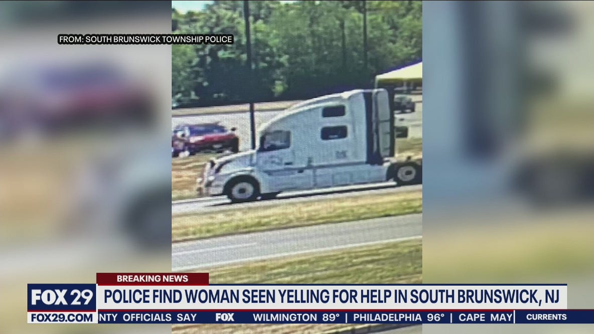 Police locate woman seen bleeding, yelling for help inside truck cab on New Jersey highway